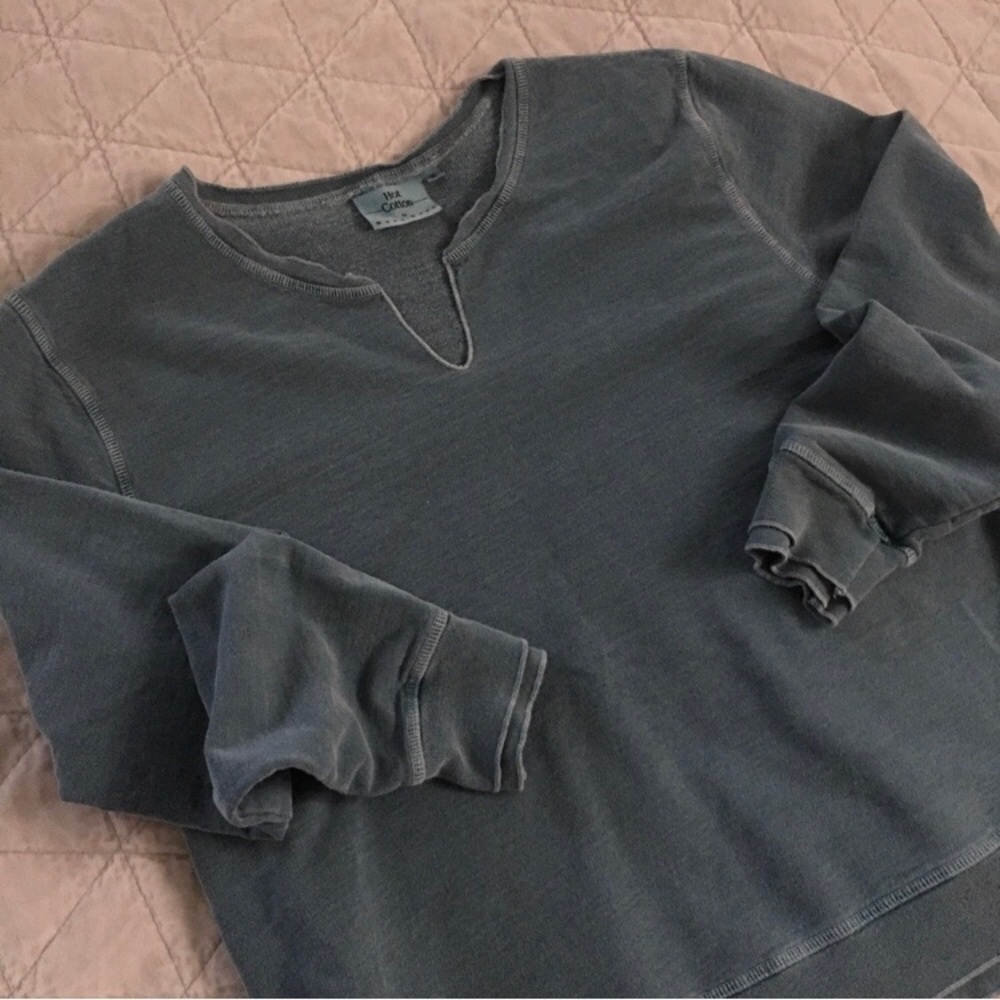 Hot Cotton Sage Green Sweatshirt Size Small